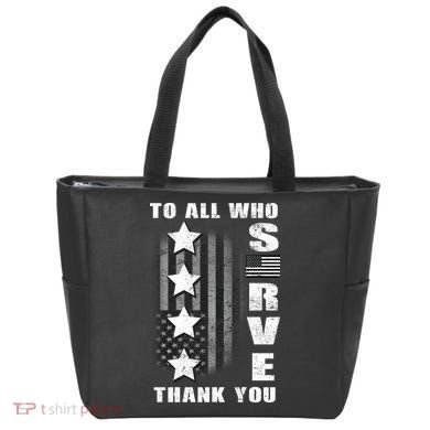 To All Who Served Thank You Tote Bag