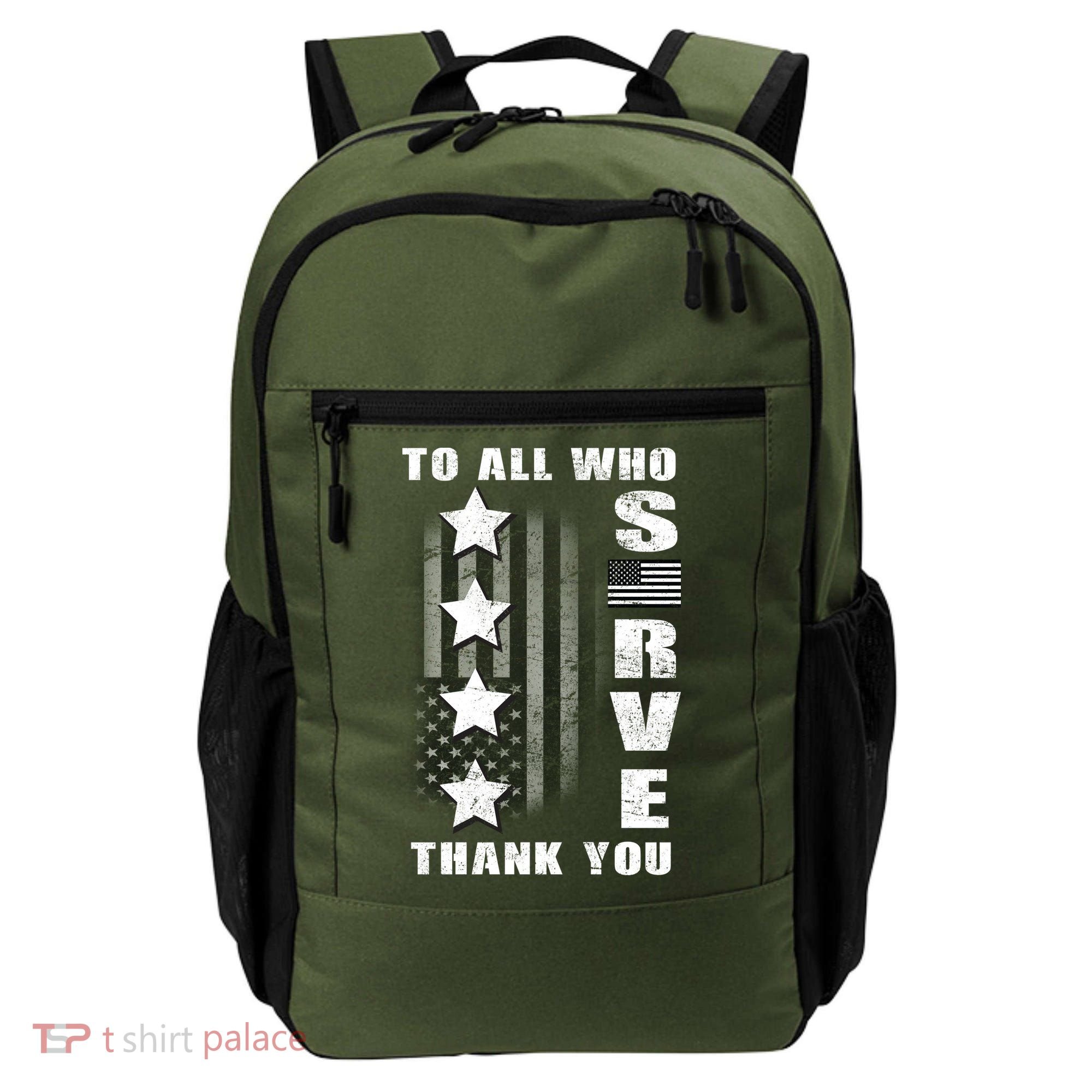 To All Who Served Thank You Backpack
