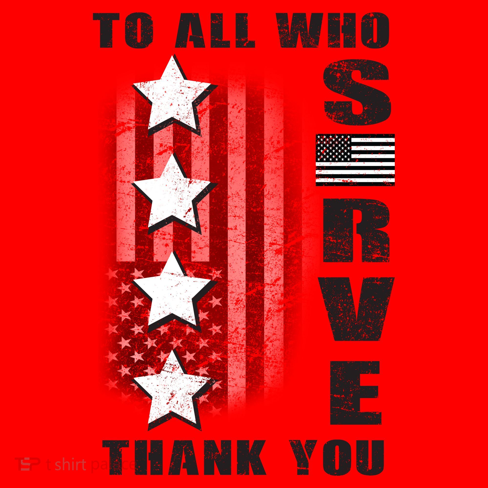 To All Who Served Thank You Santa Hat
