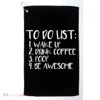 To Do List Be Awesome Golf Towel thumb 0