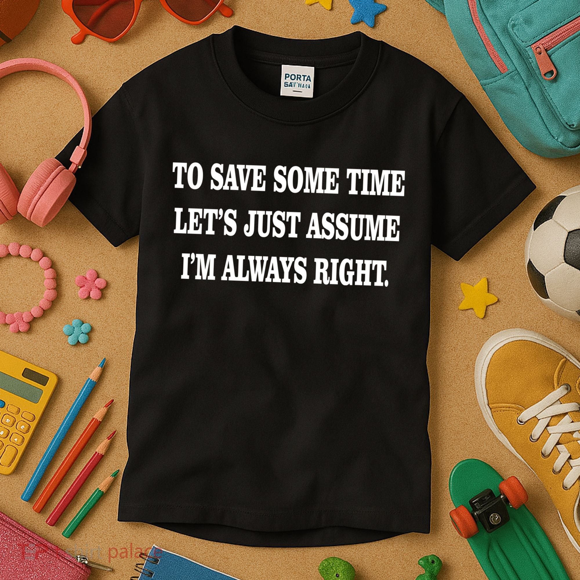 To Save Time Let's Assume I'm Always Right Kids T-Shirt