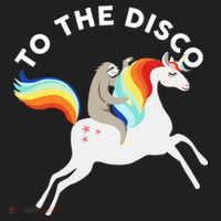 To The Disco Funny Sloth Unicorn Women's Sweatshirt thumb 2