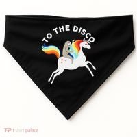 To The Disco Funny Sloth Unicorn USA-Made Doggie Bandana thumb 0