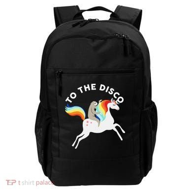 To The Disco Funny Sloth Unicorn Backpack