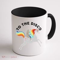 To The Disco Funny Sloth Unicorn Coffee Mug thumb 1