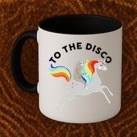 To The Disco Funny Sloth Unicorn Coffee Mug thumb 2