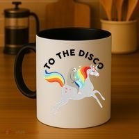 To The Disco Funny Sloth Unicorn Coffee Mug thumb 4