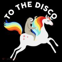 To The Disco Funny Sloth Unicorn Women's Hoodie thumb 2