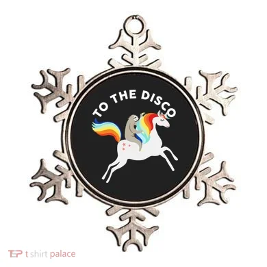To The Disco Funny Sloth Unicorn Ornament
