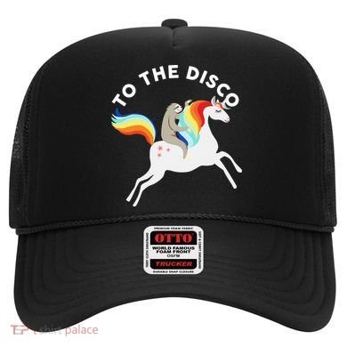 To The Disco Funny Sloth Unicorn Hat