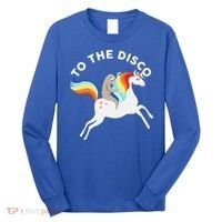 To The Disco Funny Sloth Unicorn Long Sleeve Shirt thumb 0