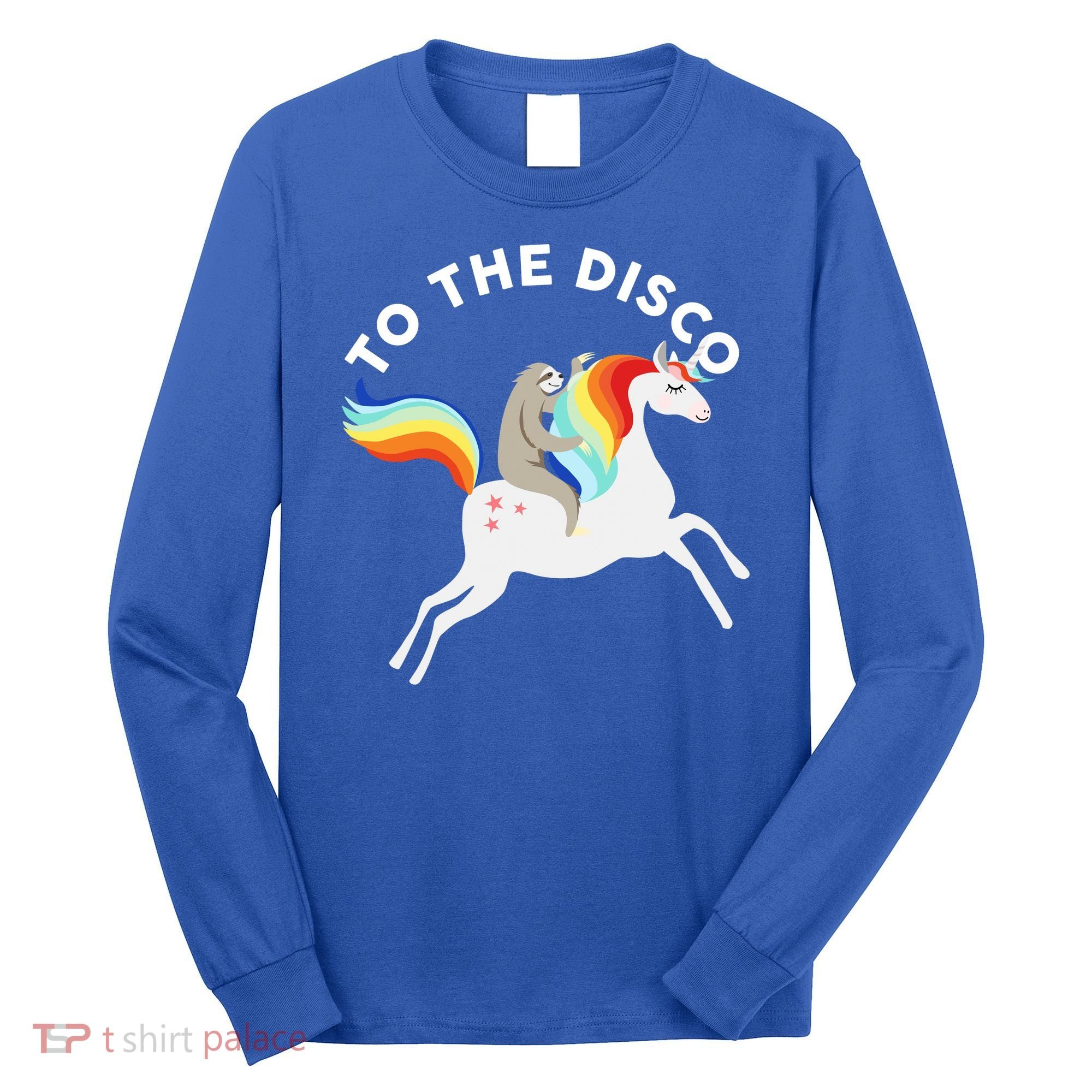 To The Disco Funny Sloth Unicorn Long Sleeve Shirt