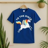 To The Disco Funny Sloth Unicorn T-Shirt thumb 2