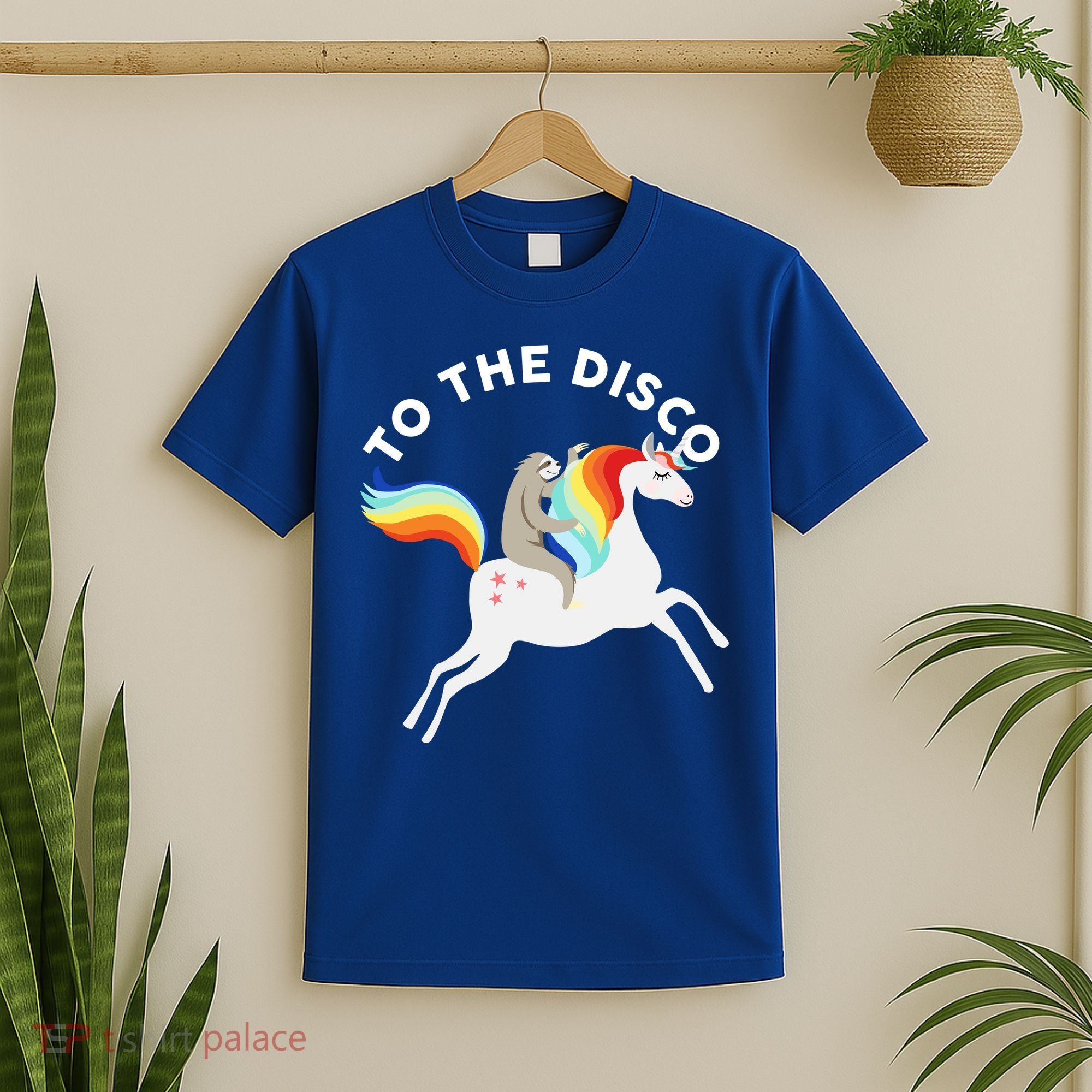 To The Disco Funny Sloth Unicorn T-Shirt
