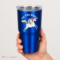 To The Disco Funny Sloth Unicorn Tumbler thumb 2
