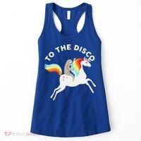 To The Disco Funny Sloth Unicorn Women's Tank Top thumb 0