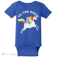 To The Disco Funny Sloth Unicorn Baby Bodysuit thumb 0