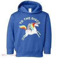 To The Disco Funny Sloth Unicorn Toddler Hoodie thumb 0