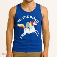 To The Disco Funny Sloth Unicorn Tank Top thumb 3