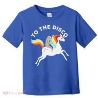 To The Disco Funny Sloth Unicorn Toddler T-Shirt thumb 0