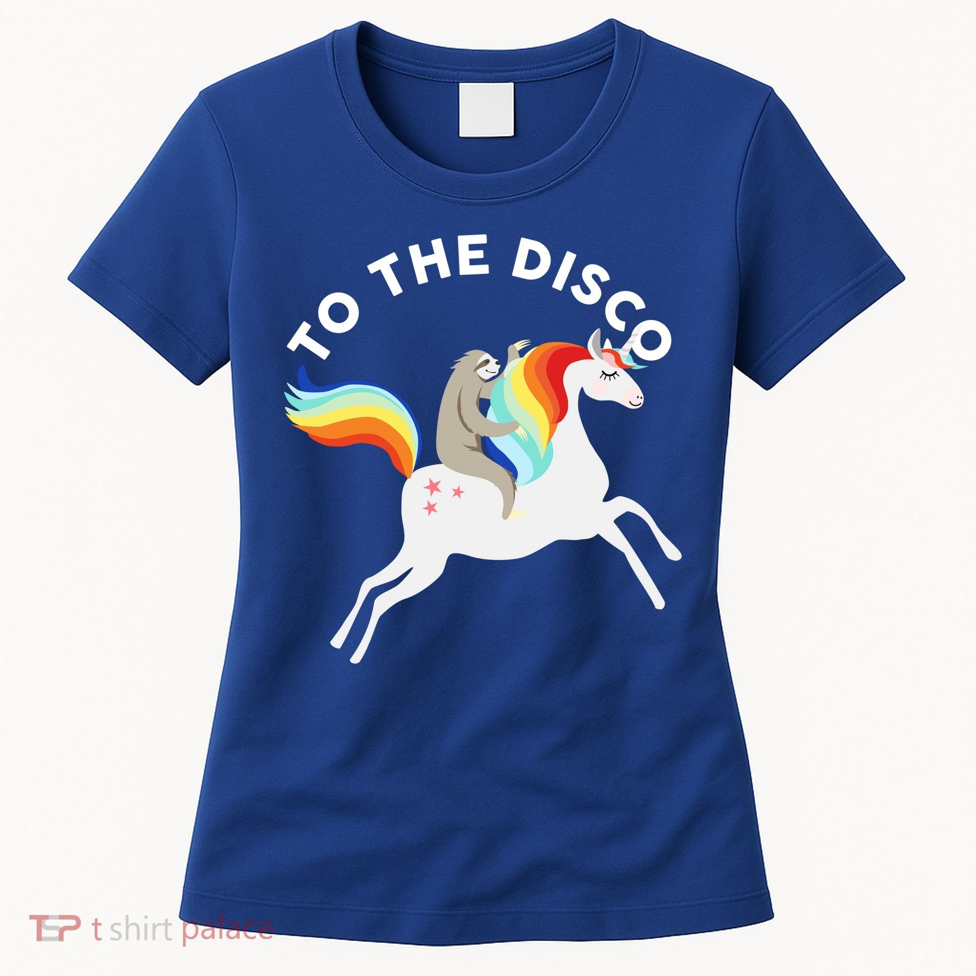 To The Disco Funny Sloth Unicorn Women's T-Shirt