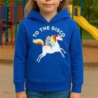 To The Disco Funny Sloth Unicorn Kids Hoodie thumb 3