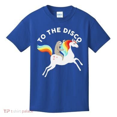 To The Disco Funny Sloth Unicorn Kids T-Shirt
