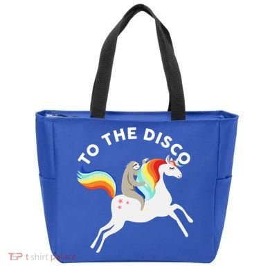To The Disco Funny Sloth Unicorn Tote Bag