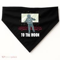 To The Moon Astronaut Movie Theatre USA-Made Doggie Bandana thumb 0