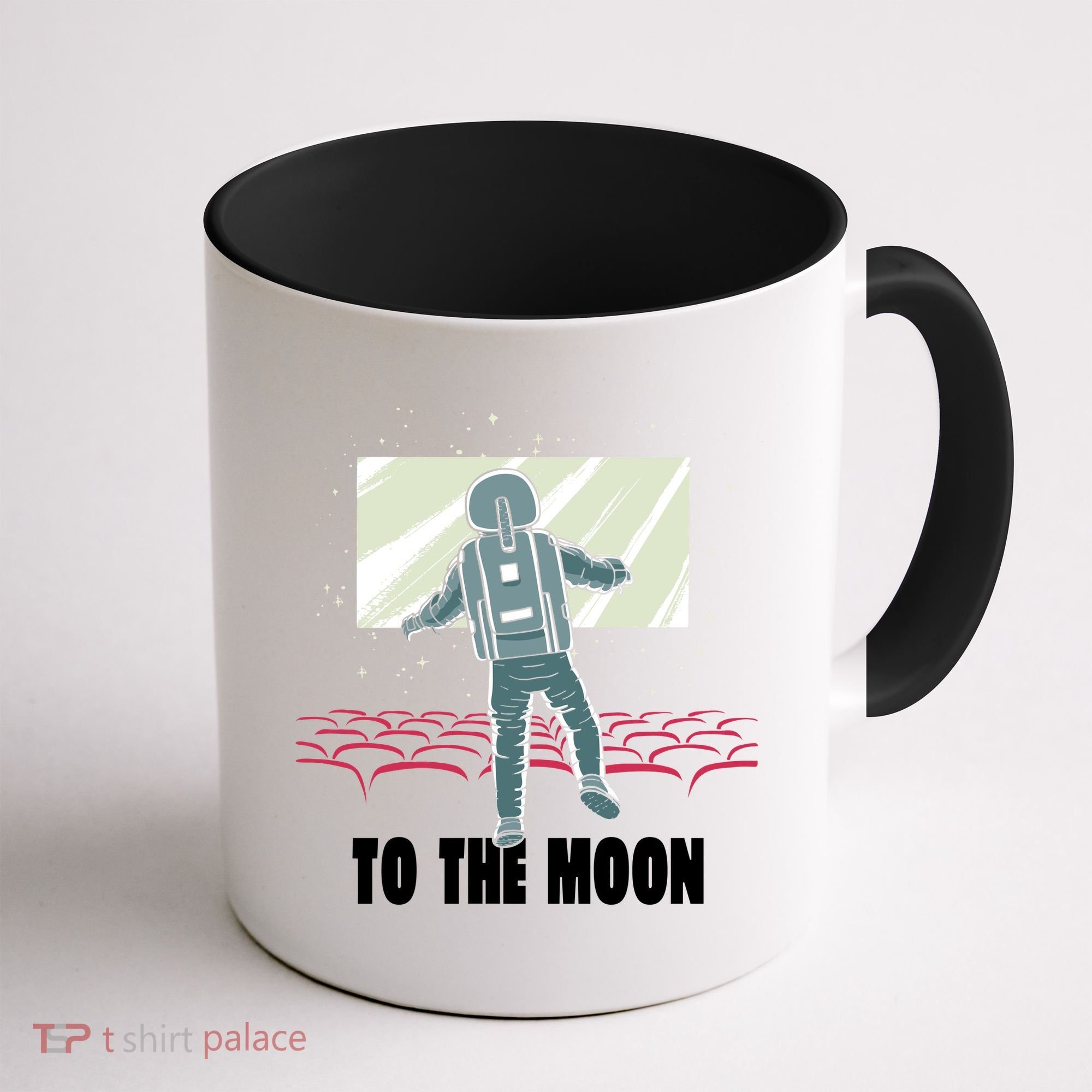 To The Moon Astronaut Movie Theatre Coffee Mug