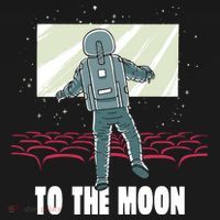 To The Moon Astronaut Movie Theatre Ornament thumb 1