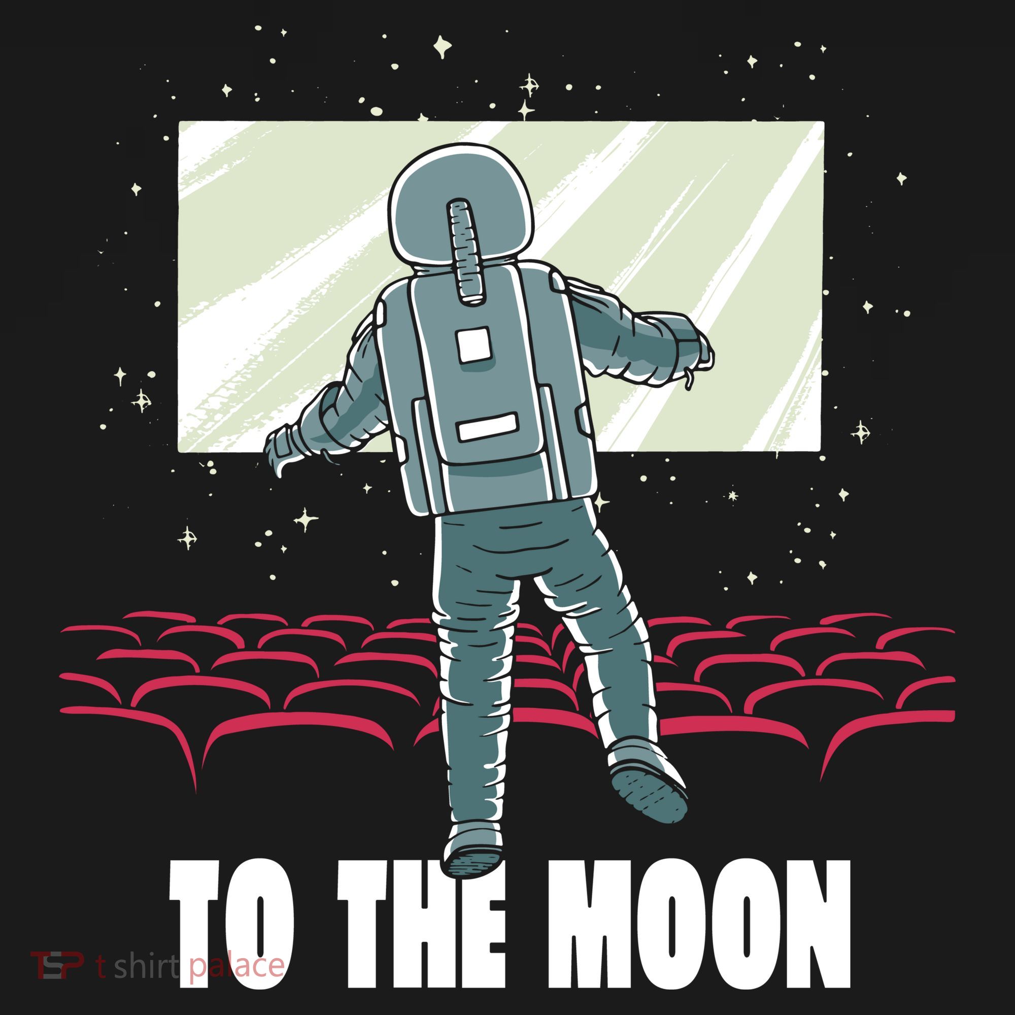 To The Moon Astronaut Movie Theatre Ornament