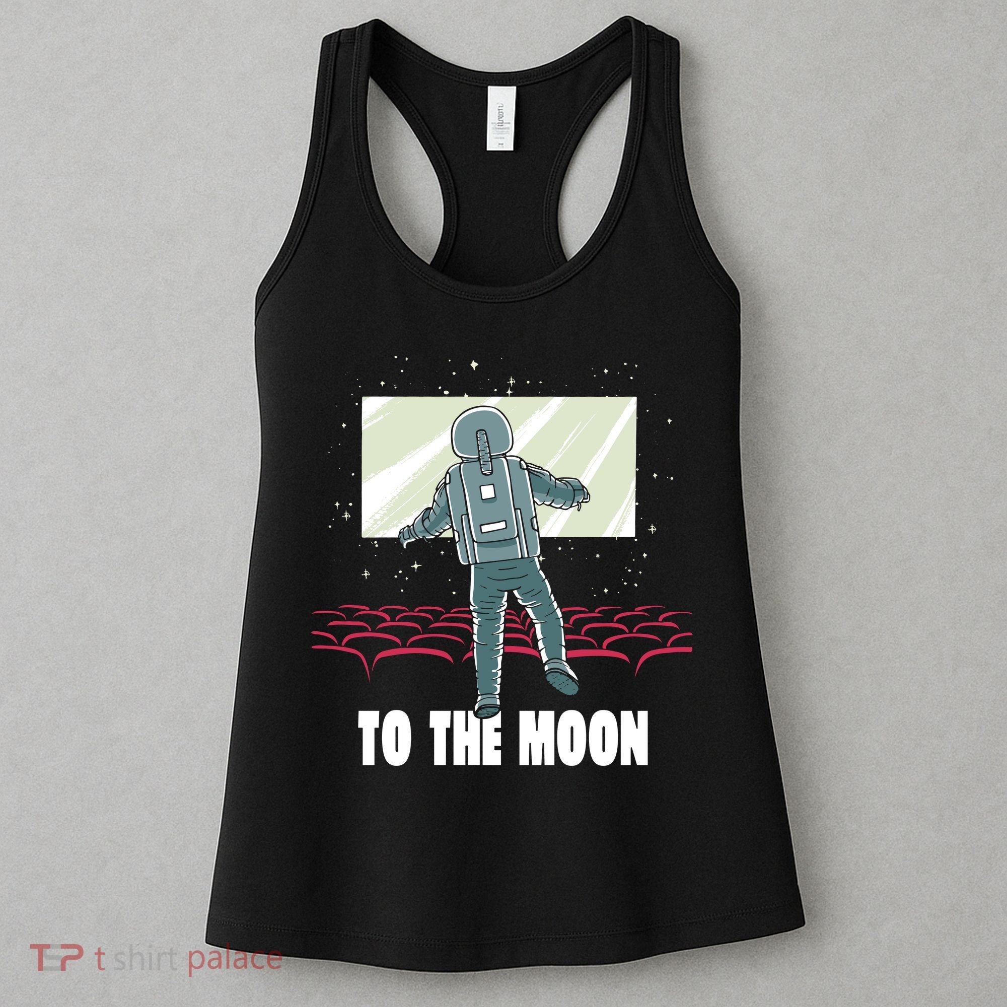 To The Moon Astronaut Movie Theatre Women's Tank Top