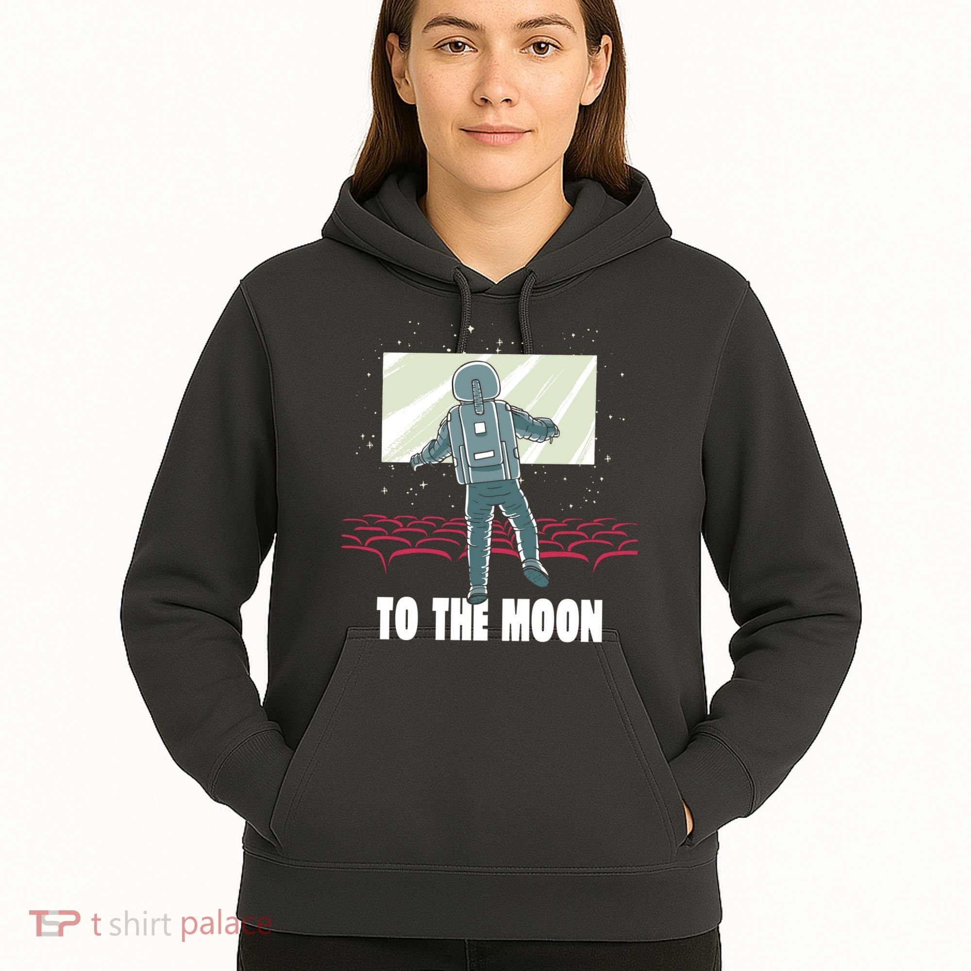 To The Moon Astronaut Movie Theatre Hoodie