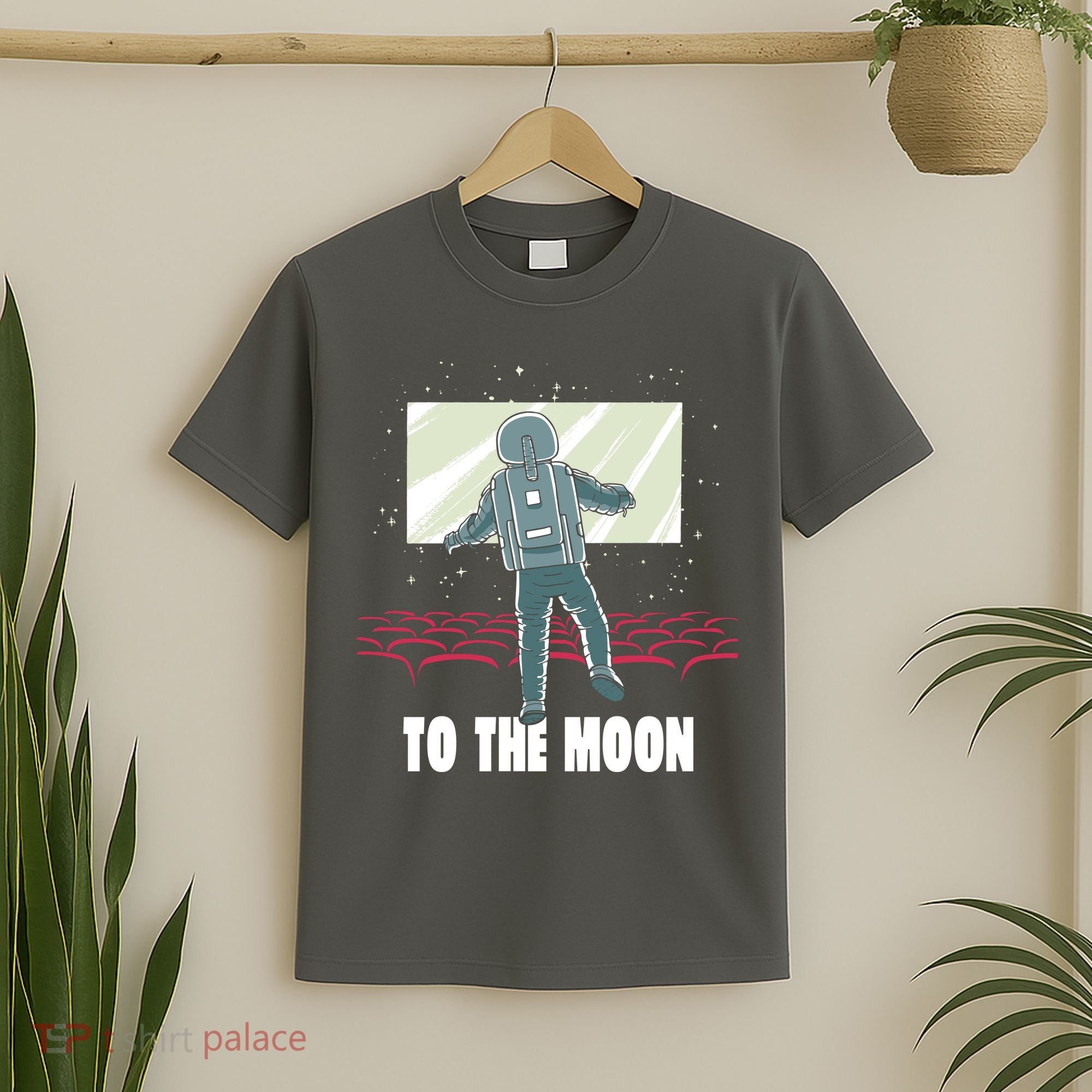 To The Moon Astronaut Movie Theatre T-Shirt