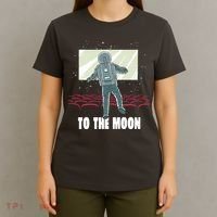 To The Moon Astronaut Movie Theatre T-Shirt thumb 4