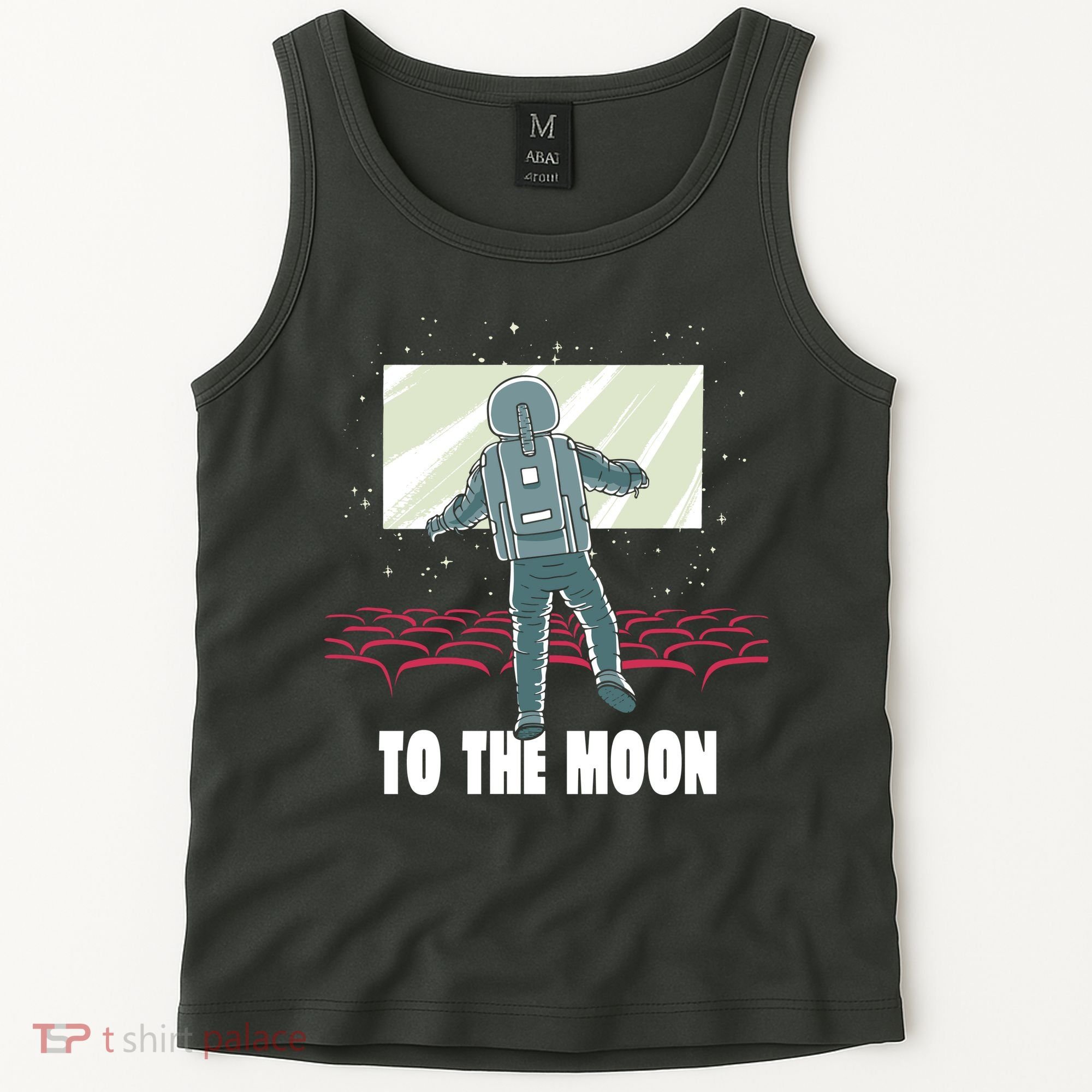 To The Moon Astronaut Movie Theatre Tank Top