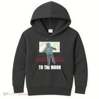 To The Moon Astronaut Movie Theatre Kids Hoodie thumb 0