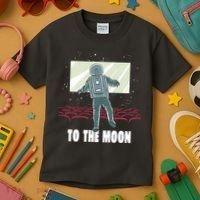 To The Moon Astronaut Movie Theatre Kids T-Shirt thumb 3