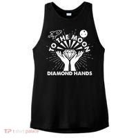 To The Moon Diamond Hands Crypto Currency Ladies PosiCharge Tri-Blend Wicking Tank thumb 0