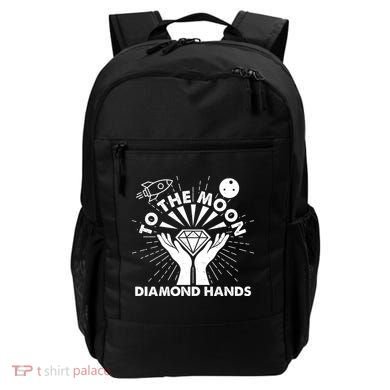 To The Moon Diamond Hands Crypto Currency Backpack