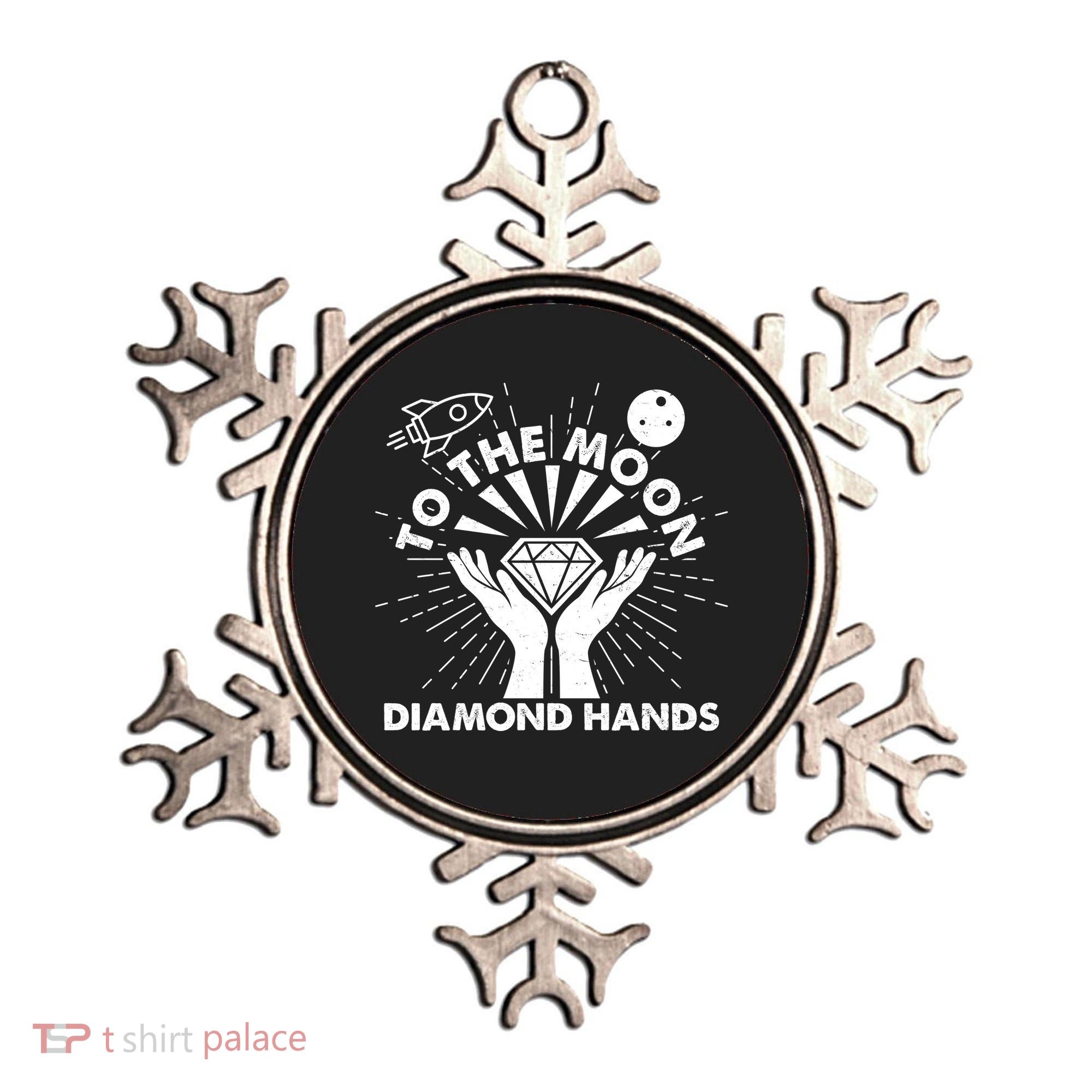 To The Moon Diamond Hands Crypto Currency Ornament
