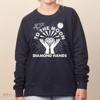 To The Moon Diamond Hands Crypto Currency Women's Sweatshirt thumb 0