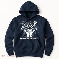 To The Moon Diamond Hands Crypto Currency Hoodie thumb 0