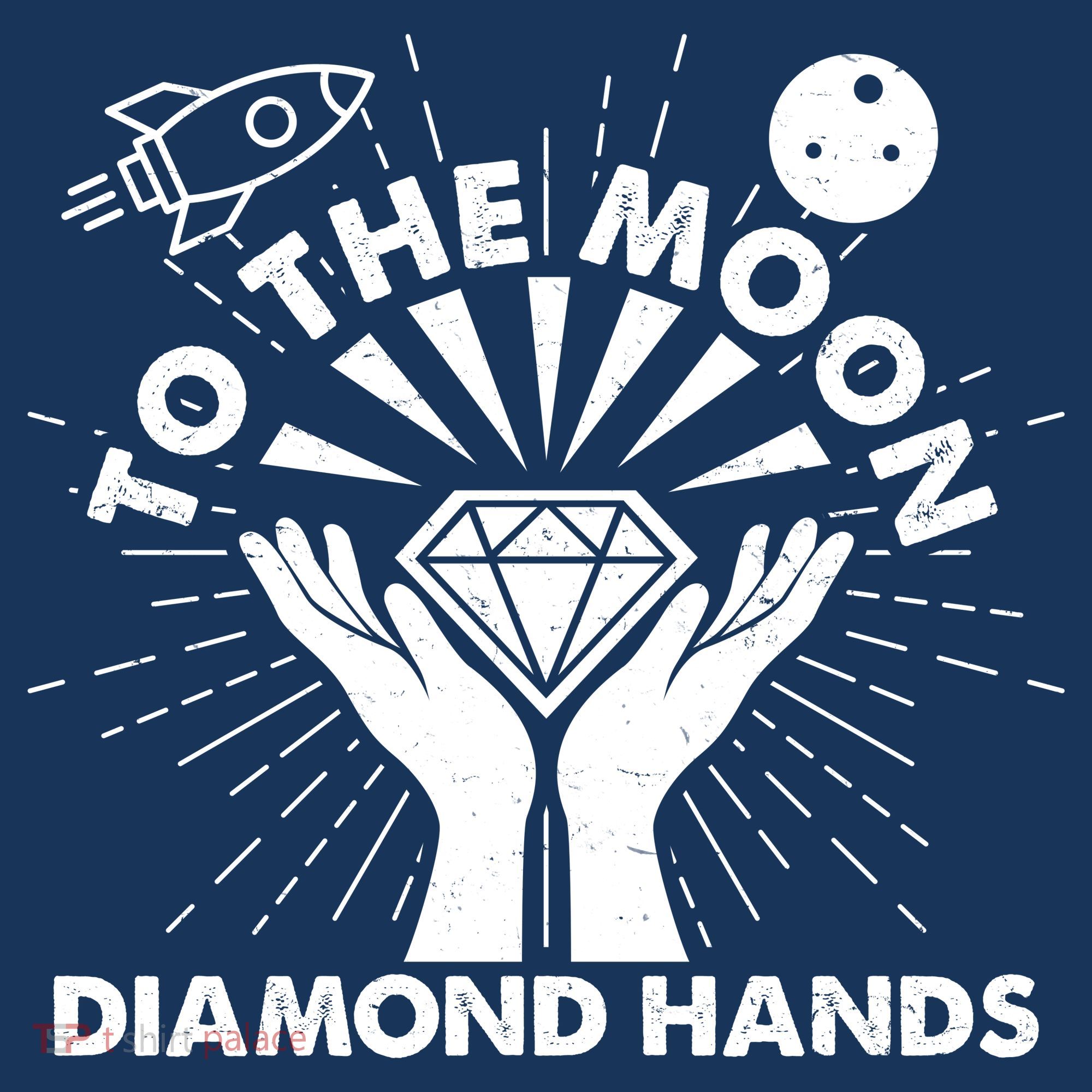 To The Moon Diamond Hands Crypto Currency Beanie