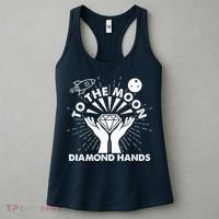 To The Moon Diamond Hands Crypto Currency Women's Tank Top thumb 3
