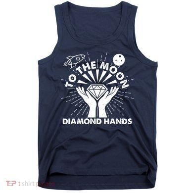 To The Moon Diamond Hands Crypto Currency Tank Top