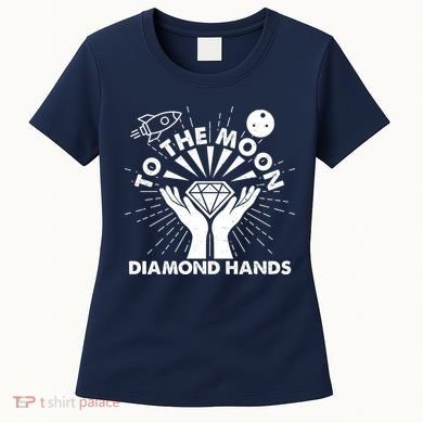 To The Moon Diamond Hands Crypto Currency Women's T-Shirt