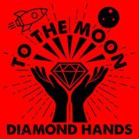 To The Moon Diamond Hands Crypto Currency Santa Hat thumb 1