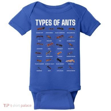 Types Of Ants For Ant Keeper Lovers Baby Bodysuit